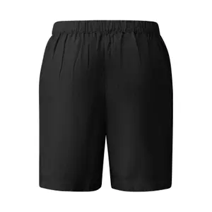 Linen Pleat Shorts Women QS image-1