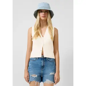 Women's Knit Gilet QS image-6