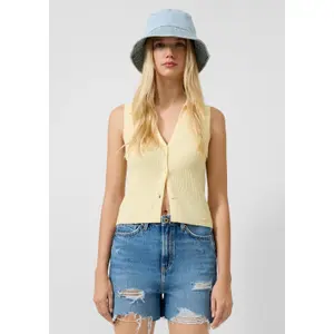 Women's Knit Gilet QS image-6