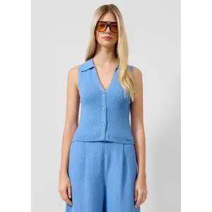 Women's Knit Gilet QS image-6