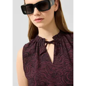 Embroidered Tunic Blouse for Women QS Regular Fit image-3