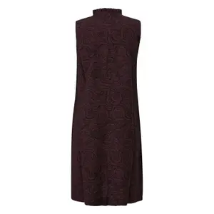 Viscose Blend Dress with Neck Tie Women QS image-1