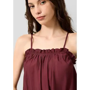 Women's Blouse with Trim QS Loose Fit image-3