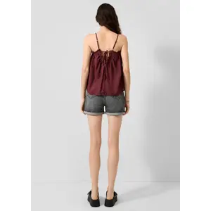 Women's Blouse with Trim QS Loose Fit image-4