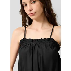 Women's Blouse with Trim QS Loose Fit image-3