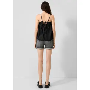 Women's Blouse with Trim QS Loose Fit image-4