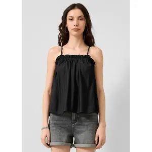 Women's Blouse with Trim QS Loose Fit image-6