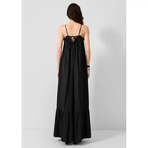 Long Fluid Dress with Ruffle Hem Women QS image-4