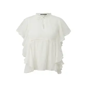 Soft Ruffle Blouse Ladies QS Regular Fit image-0