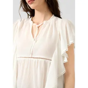 Soft Ruffle Blouse Ladies QS Regular Fit image-3