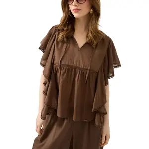 Soft Ruffle Blouse Ladies QS Regular Fit image-2