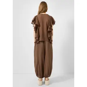 Soft Ruffle Blouse Ladies QS Regular Fit image-4