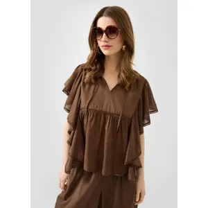 Soft Ruffle Blouse Ladies QS Regular Fit image-6