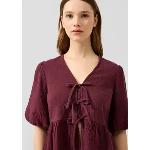 Womens chiffon blouse QS Regular Fit image-3