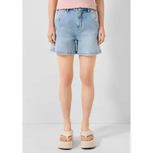 High waisted denim shorts for women QS image-6