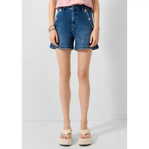 High waisted denim shorts for women QS image-6