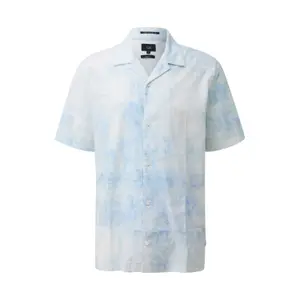 Relaxed Fit Printed Shirt With Collar QS image-0