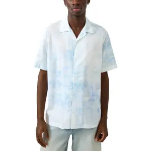 Relaxed Fit Printed Shirt With Collar QS image-2