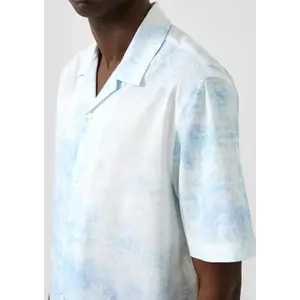 Relaxed Fit Printed Shirt With Collar QS image-3
