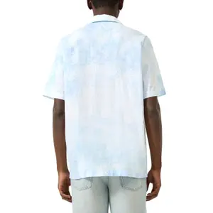 Relaxed Fit Printed Shirt With Collar QS image-5