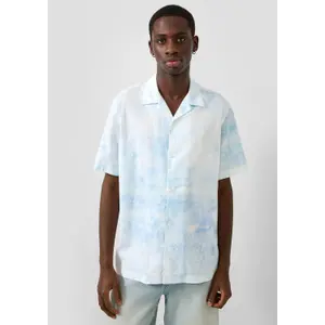 Relaxed Fit Printed Shirt With Collar QS image-6