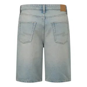 Zip Fly Denim Shorts QS image-1