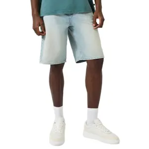 Zip Fly Denim Shorts QS image-2