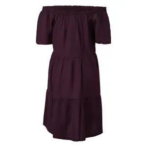 Flared Dress with Drop Neckline for Women QS image-1