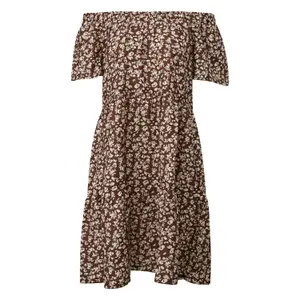 Flared Dress with Drop Neckline for Women QS image-0