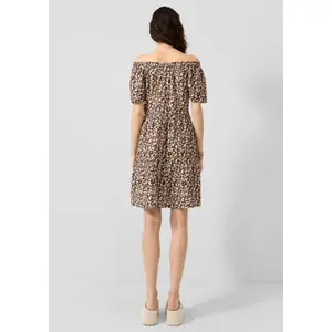 Flared Dress with Drop Neckline for Women QS image-4