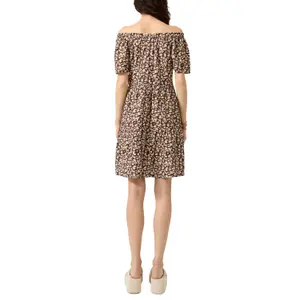 Flared Dress with Drop Neckline for Women QS image-5