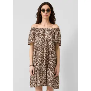 Flared Dress with Drop Neckline for Women QS image-6