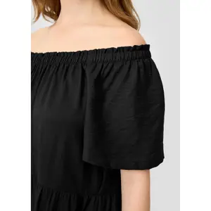 Flared Dress with Drop Neckline for Women QS image-3