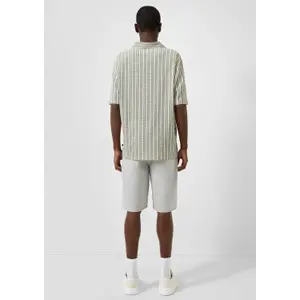 Striped Stretch Jersey Polo QS image-4