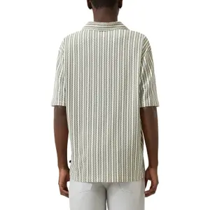 Striped Stretch Jersey Polo QS image-5