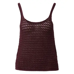 Women’s Glitter Effect Mesh Tank Top QS image-0