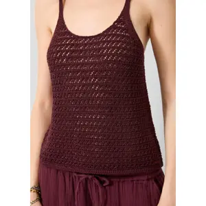 Women’s Glitter Effect Mesh Tank Top QS image-3