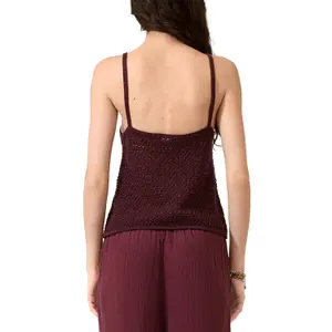 Women’s Glitter Effect Mesh Tank Top QS image-5