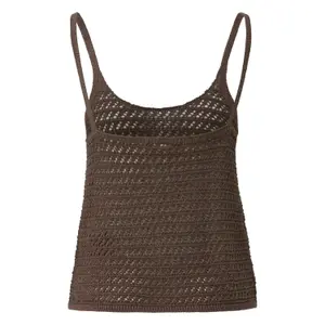 Women’s Glitter Effect Mesh Tank Top QS image-1