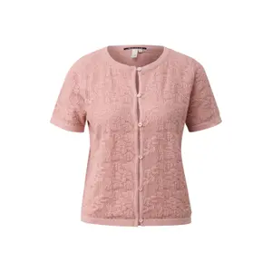 Women's short sleeve cardigan QS image-0