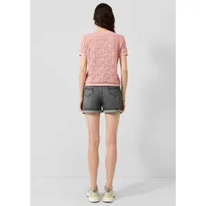 Women's short sleeve cardigan QS image-4
