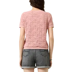 Women's short sleeve cardigan QS image-5