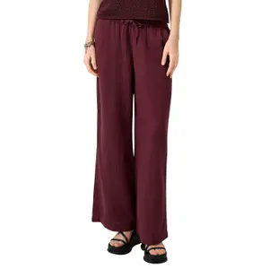 Wide Leg Chiffon Trousers Women QS image-2