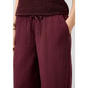 Wide Leg Chiffon Trousers Women QS image-3