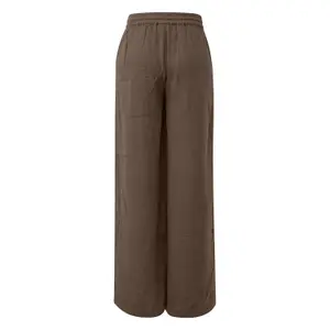 Wide Leg Chiffon Trousers Women QS image-1