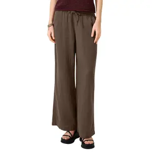 Wide Leg Chiffon Trousers Women QS image-2