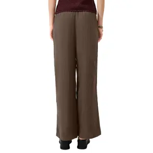 Wide Leg Chiffon Trousers Women QS image-5