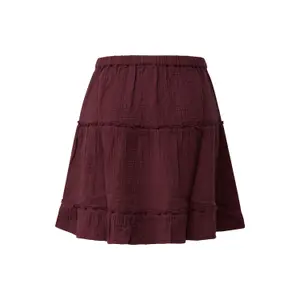 Women's Flared Ruffle Mini Skirt with Elasticated Waistband QS image-1