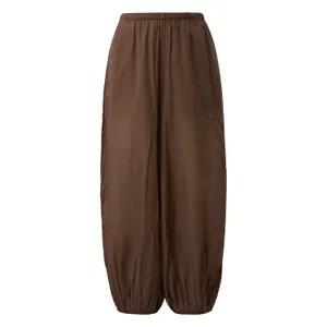 Soft Cotton Harem Trousers Women QS image-0
