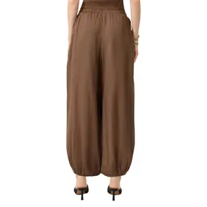 Soft Cotton Harem Trousers Women QS image-5